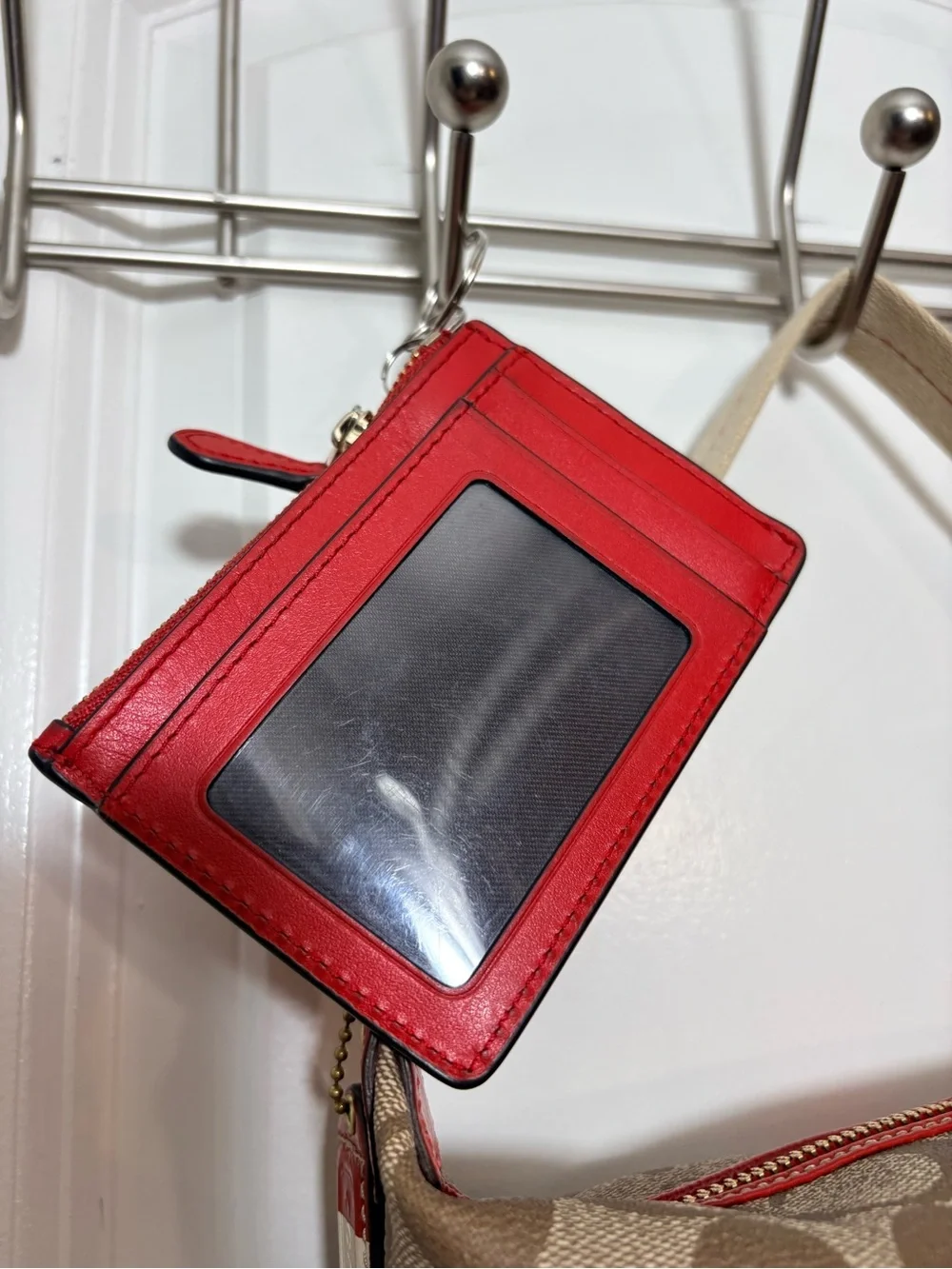 Coach Heritage Stripe Shoulder Bag 41115 + Selena Gomez Card Case